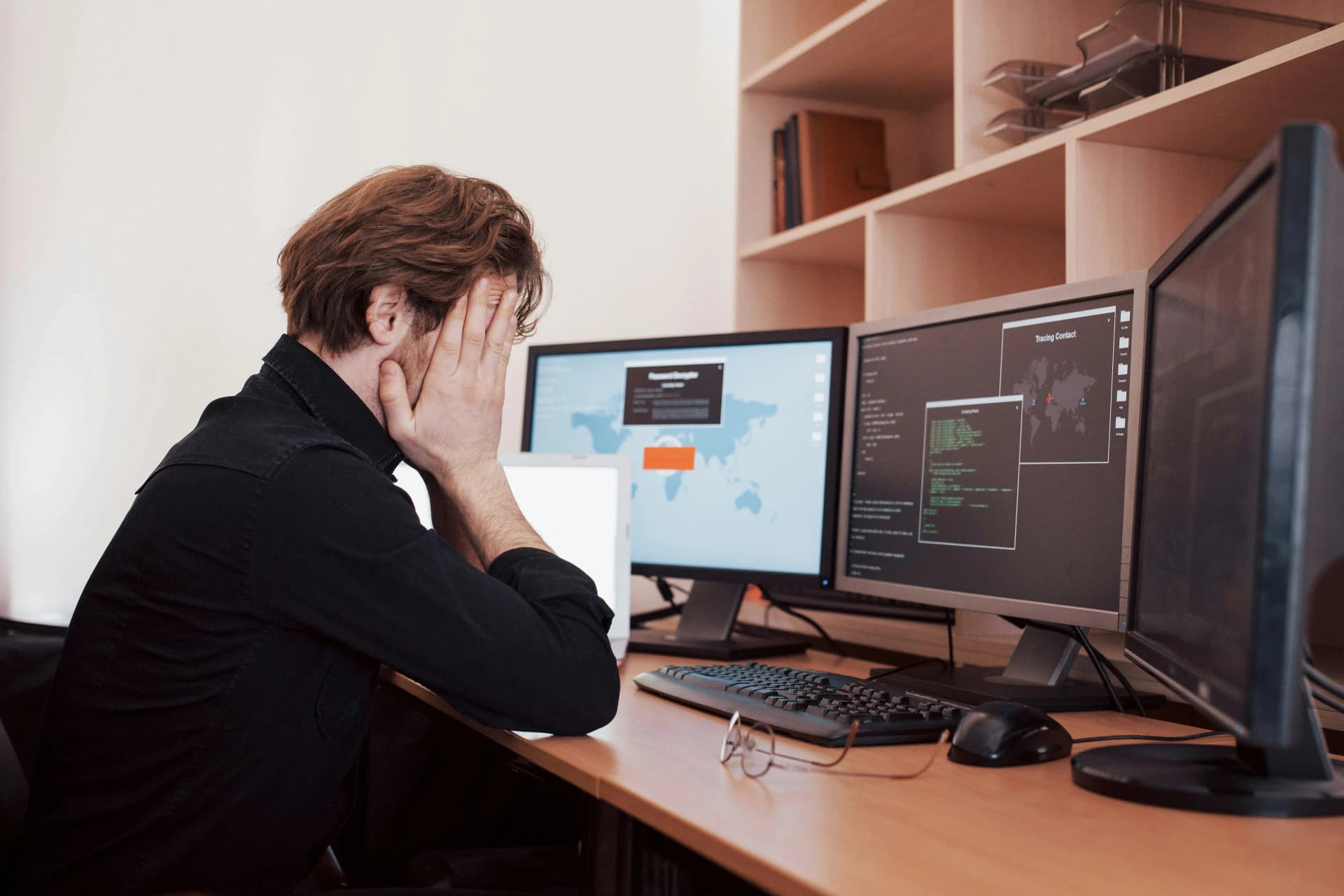 Developer working on QA tasks