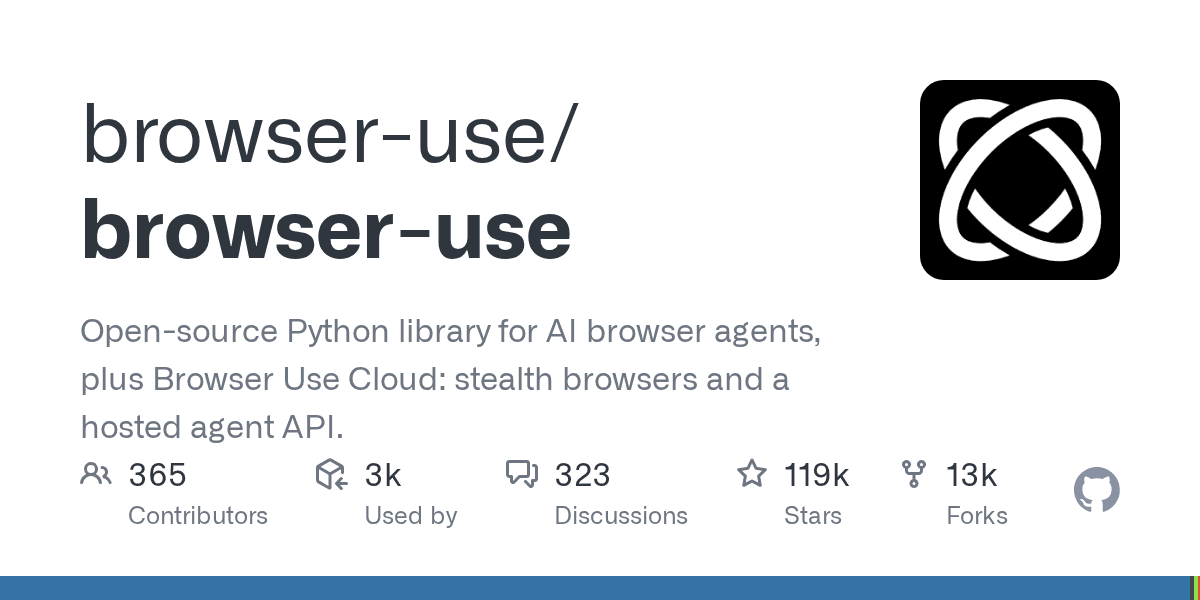 Browser-Use GitHub Repository